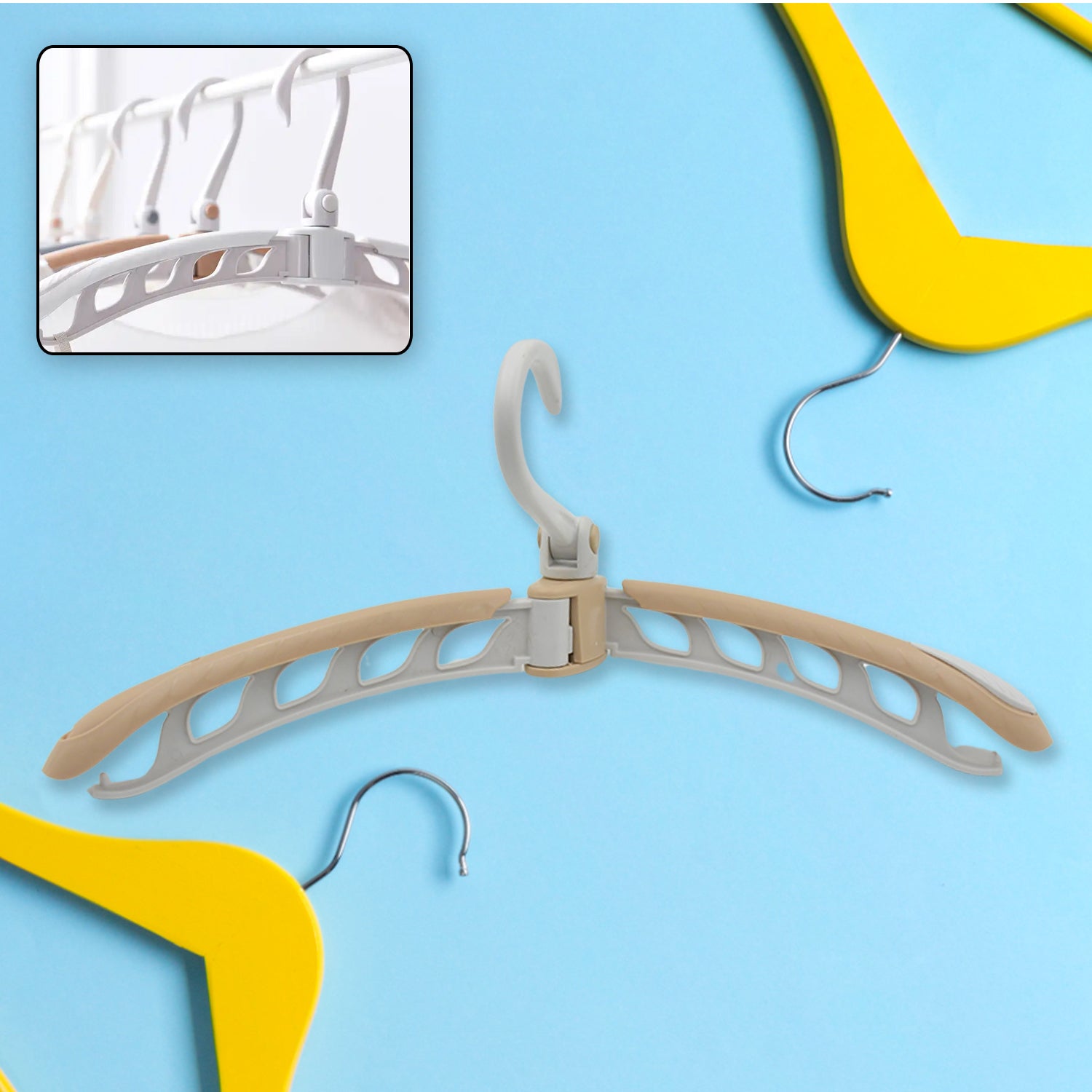 0279 Portable Folding 360 Degree Rotating Clothes Hangers Travel Foldable  Adjustable Accessories Foldable Clothes Hangers Drying Rack For Travel (1 Pc) 0279 Portable Folding 360 Degree Rotating Clothes Hangers Travel Foldable  Adjustable Accessories Foldable Clothes Hangers Drying Rack For Travel (1 Pc)